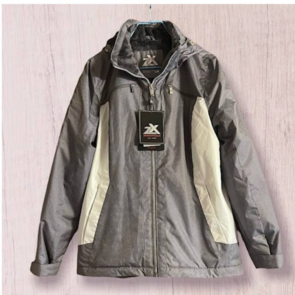 ZeroXposur Womens Insulated Jacket w/ Removable Hood- Size L-NWT